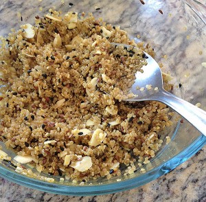 crosta de quinoa
