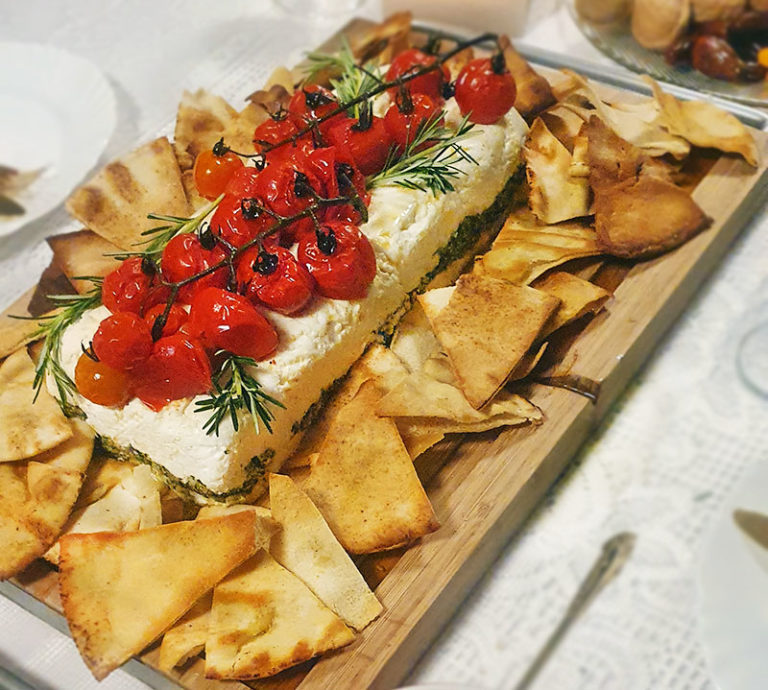 Terrine de ricota e pesto