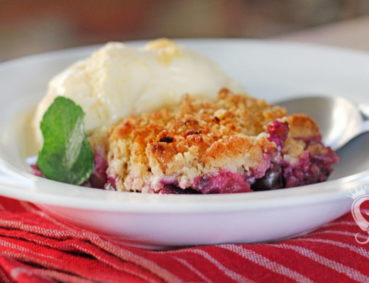 receita de crumble de uva