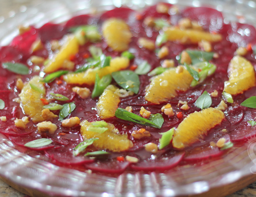 carpaccio de beterraba