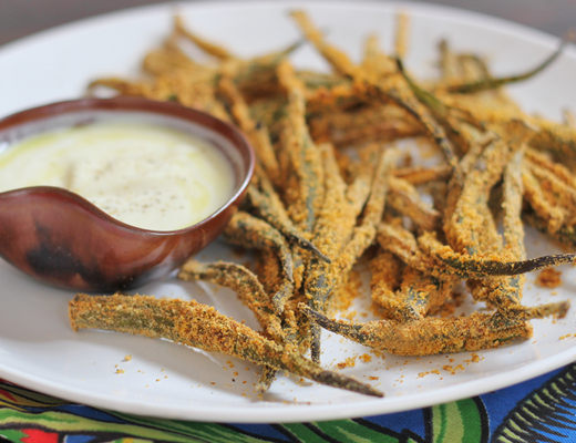 quiabo crocante na air fryer