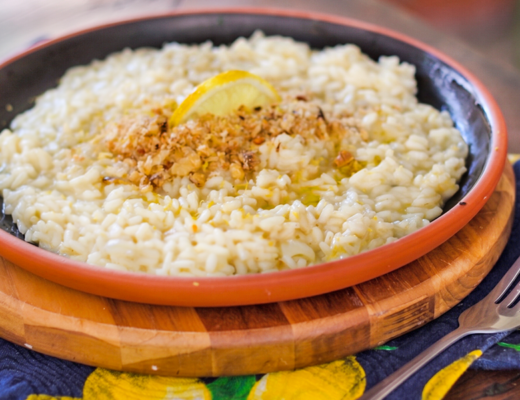 risoto de limão siciliano