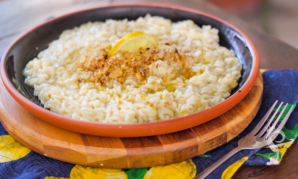 risoto de limão siciliano